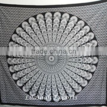 522- D Cotton Mandala Indian Tapestry Bedspread Bed cover Cubre cama algodon coton tenture cotton bedsheet