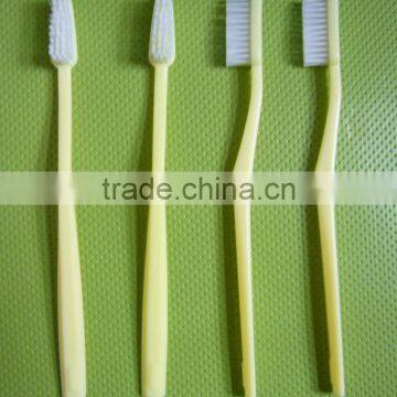 hotel hot sale disposable hotel toothbrush yellow toothbrush