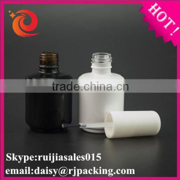 wholesale customed empty nail polish bottle white colored free samples