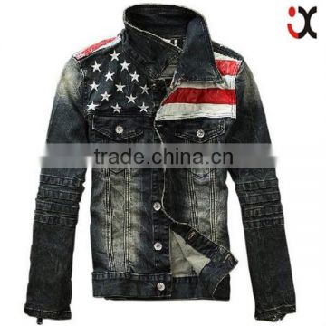 2015 most popular man cool motorcycle jacket wholsale jean jacket(JXW802)                        
                                                Quality Choice