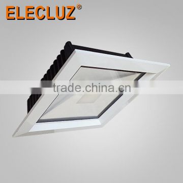 110V square led downlight retrofit 20W 1800lm with frosted spot for office and home