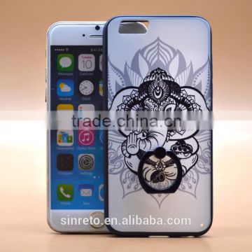 Wholesale TPU+PC Metarial Printing Phone cases With Ring Bracket For iPhone 6s/6s Plus