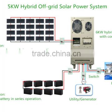 5KW Hybrid Off Grid Solar Power System (PWM Control)
