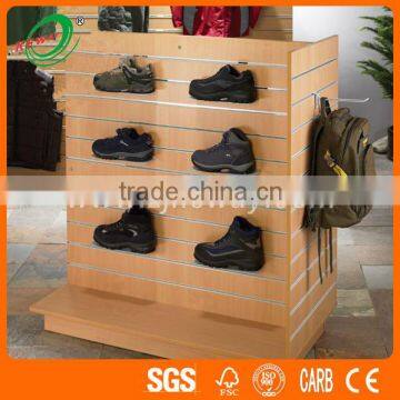 Corner Standing Melamine Shoes Display Shelves