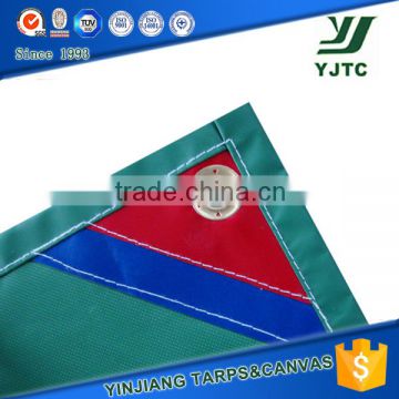 Green color triangular-ring Trailer PVC Tarpaulin Cover