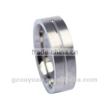 2012 New Classic Titanium laser cross engraved ring, Hot sell titanium ring