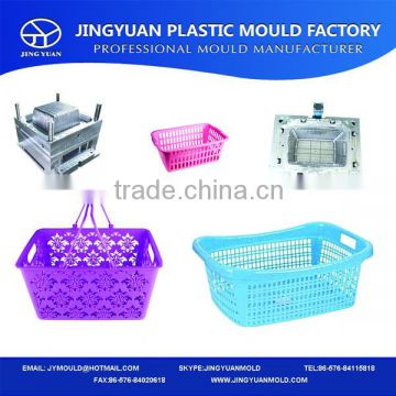 2014 China new design of plastic picnic storage basket injection mold/picnic basket with handle mould manufacturing