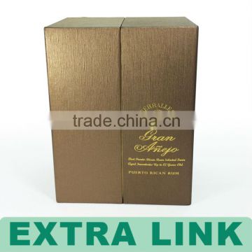 Luxury Cardboard Style Wine Bottle Pack Box,Wholesale Cardboard Wine Boxes,Packaging Boxes Custom Logo