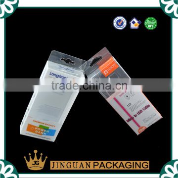 Custom plastic USB cable packaging box