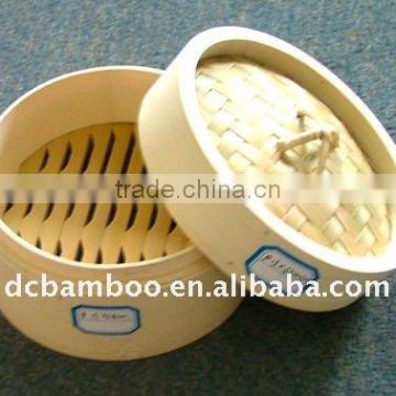 cooking utensils of natural bamboo steamer