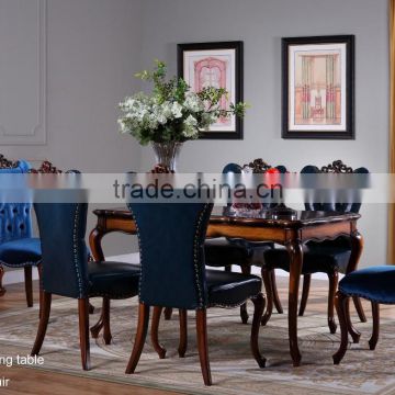 C6606 1.6M 6 Seater American Style heavy-duty long dining table and chairs