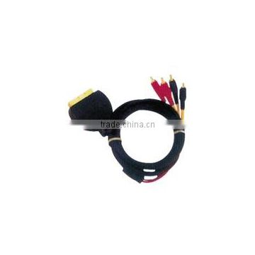 Scart male to 4RCA male cable VK30422