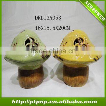 Factory Selling Antique Small Glazed Cute Ceramic mushroom