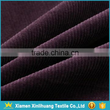 High Stretch Woven Plain 16 Wale Elastic Corduroy Fabric for Clothing