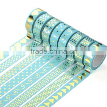 1.5cm*10m washi tape hot stamping tape planner accessories