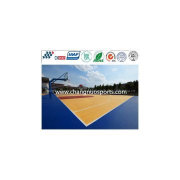China Supplier Antislip Outdoor Spu Basketball Sports Court Flooring