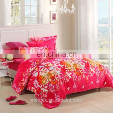 2016 hot sale flannel bedding set 4pcs