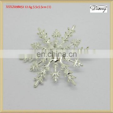 XSXZ698051 China wholesale bulk Snowflake Christmas Brooch wedding invitation brooch wholesale