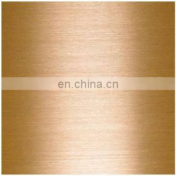 304 color stainless steel bronze decorative sheet
