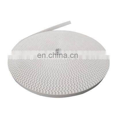 pu white color steel wire industrial tooth timing belt
