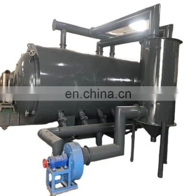 new design smoke purification  hard wood charcoal horizontal airflow carbonization furnace