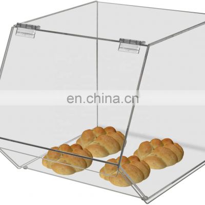 Clear Acrylic Food Display Case Storage Display Case for Bread Cupcake Cookies