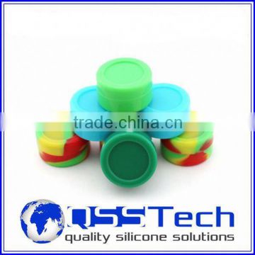 High quality 7ml customized small sugar pot/ oil dab wax container/ silicone wax and oil container