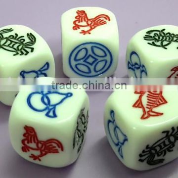 The newest style customized engraved dice for board game