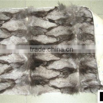 Factory wholesale 100% Genuine Patched Fox Fur Plates in low price