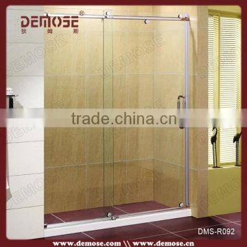 2015 Best bathroom shower frameless sliding laminate shower panels