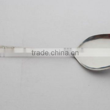 JZ025 High quality stainless steel serving spoon with sand blast