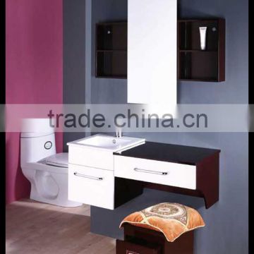 Design modern bamboo corner bathroom furniture YL-9205