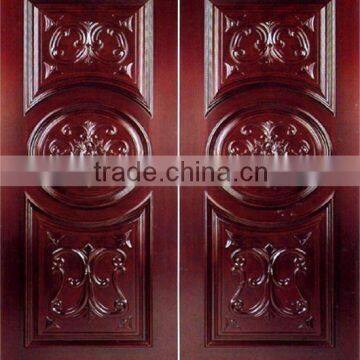Solid Wood Carved Villa Exterior Doors Design DJ-S8796M
