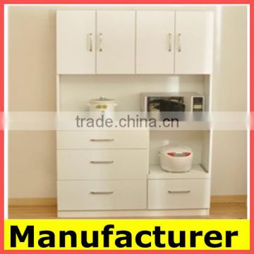 modern design Strong Structure Steel and wood kitchen Cupboard Price