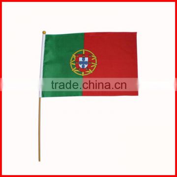 14*21cm Mini Portugal Hand Waving Flag