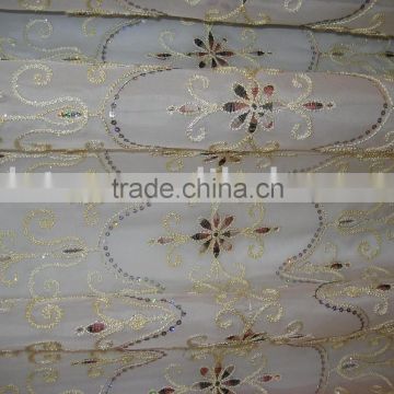 Sequin embroidery curtains