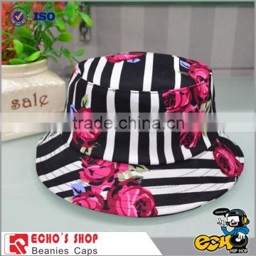 China high quality bucket hat floral pattern
