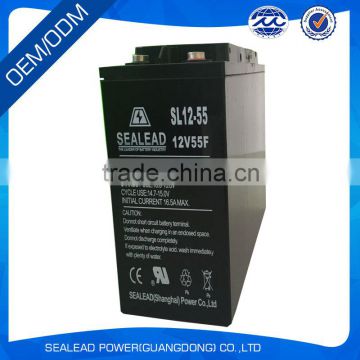 2016 factory direct sale 12v 55AH deep cycle battery