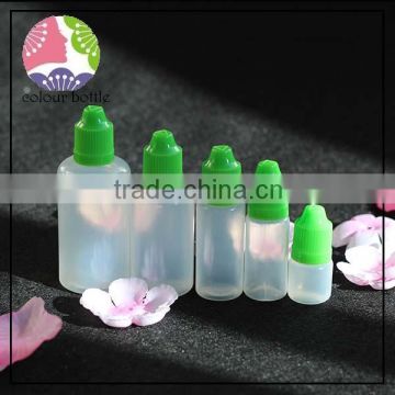 e liquid/e juice/vape oil use 10ml clear pet dropper bottle with child proof lid from China supplier