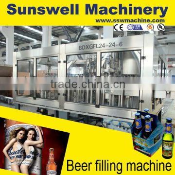 Energy drinks kvass beer bottling carbonated rinsing filling capping machine and equipment