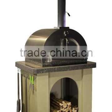 High Quality Staniless Steel Brick Oven Wood Fired Pizza Oven For Sale