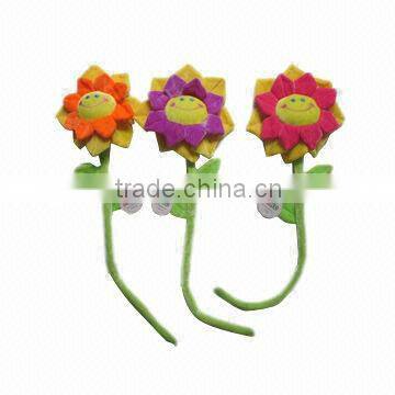 Plush Flowers with Bendable Stems, Used for Curtain Buckle Holder