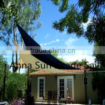 high quality 5.5x5.5 M/PCS Waterproof Square Sun Shade Sail with PU coated