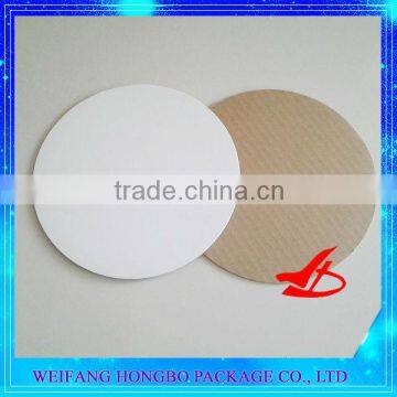 12inch white roud waxed single wall cake circles