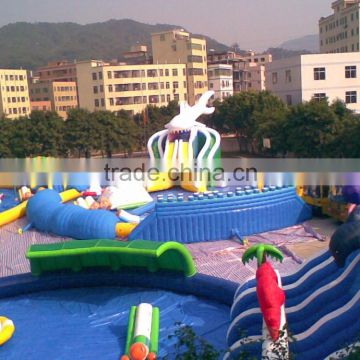 2016 hot giant commercial water park,inflatable water park slides for sale