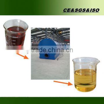 Green tech continuous car tyre oil recycling machine into base oil