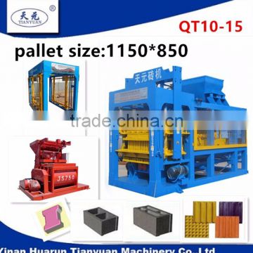 QT10-15 Advanced technology high output automatic concrete brick block making machine price