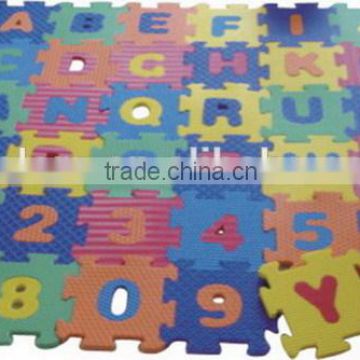 Educational alphabet jigsaw puzzle sets EVA floor mat non-toxic for baby from china