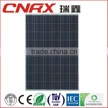 Made in china YueQing Ruixin Group home solar system sunpower Max power 225 watt Poly solar panel factory direct price