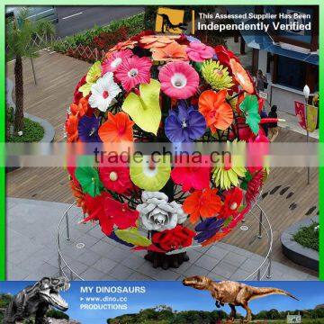 MY Dino-C100 Artificial flower ball decoration for city plaza